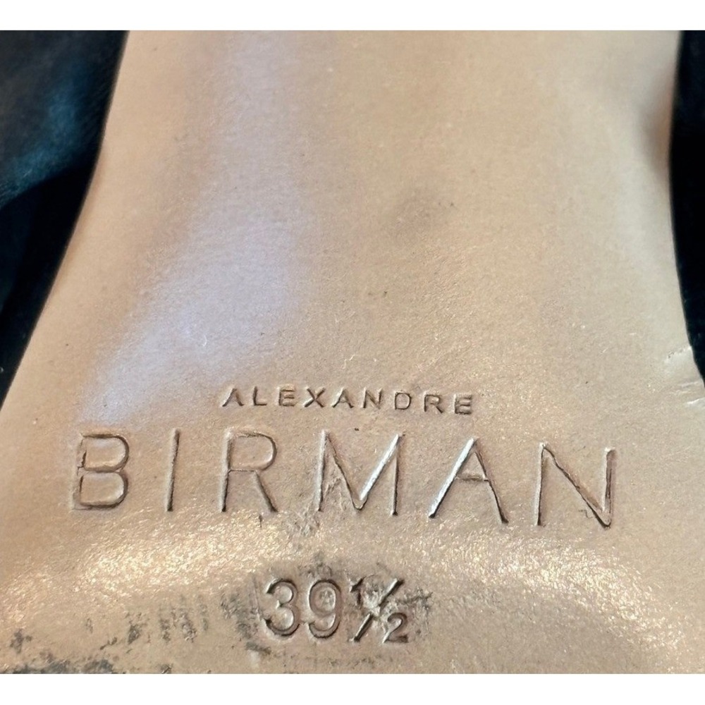 Alexandre Birman Kacey 85 Black Satin Mule Heels Knot Detail Stiletto 39.5 US 9 - Picture 6 of 9